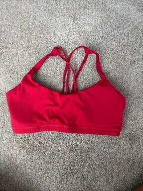 CRZ YOGA Red Strappy Sports Bralette